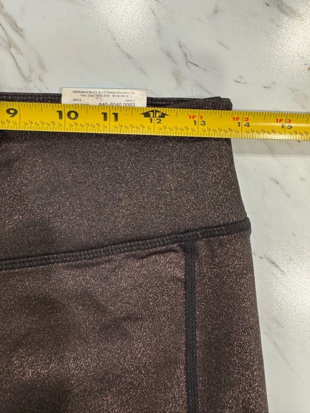 Xersion Performance Legging Mid-rise-fitted Jet Black Glitter Medium-Women's-NWT